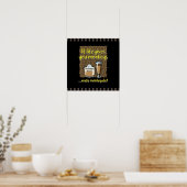 Als het leven je apen geeft poster (Keuken)