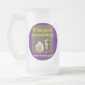 Als het leven je apen Paarse BG geeft Matglas Bierpul (Links)