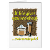 Als het leven je apen Verticale Kaart geeft (Voorkant)