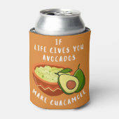 Als het leven je avocado's geeft, maak dan guacamo blikjeskoeler (Blikje Voorkant)