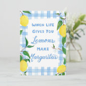 Als het leven je citroenen geeft Aquarel kaart (Staand voorkant)