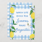 Als het leven je citroenen geeft Aquarel kaart (Voorkant / Achterkant)