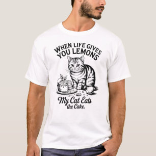 Als het Leven Je Citroenen Geeft Eet Mijn Kat De T T-shirt