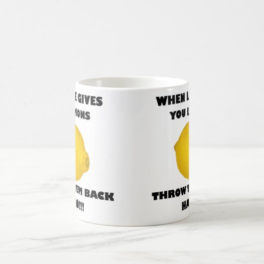 Als het leven je citroenen geeft, gooi ze dan hard koffiemok (Center)