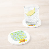 Als het leven je citroenen geeft, gooi ze dan naar zandsteen onderzetter (Zijkant)