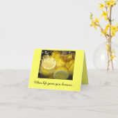 Als het leven je citroenen geeft... kaart (Gele Bloem)