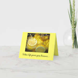 Als het leven je citroenen geeft... kaart