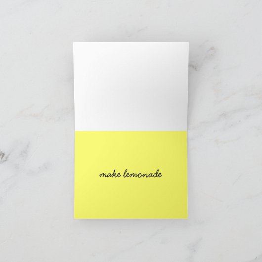 Als het leven je citroenen geeft... kaart (Binnen)