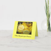 Als het leven je citroenen geeft... kaart (Voorkant)