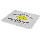 Als het leven je citroenen geeft, maak dan citroen snijplank (Hoek)