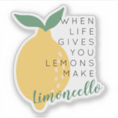 Als het leven je citroenen geeft, maak dan een cit sticker (Voorkant)