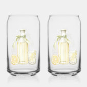 Als het leven je citroenen geeft, maak dan limonad blikvorm glas (Achterkant)