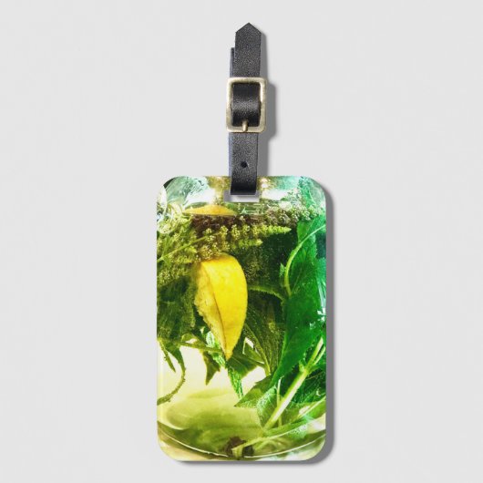 Als het leven je citroenen geeft - maken we thee bagagelabel (Voorkant (verticaal))