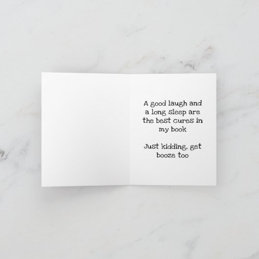 Als het leven je citroenen geeft, neem dan wodka.  kaart (Binnen)