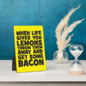 Als het leven je citroenen geeft, pak dan wat spek fotoplaat (Zijkant)