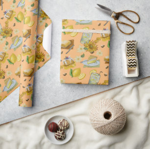 als het leven je citroenen geeft patroon cadeaupapier