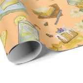 als het leven je citroenen geeft patroon cadeaupapier (Rol Hoek)