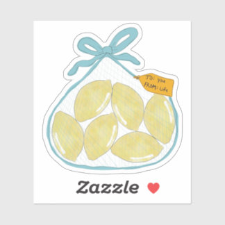 "Als het leven je citroenen geeft" Sticker