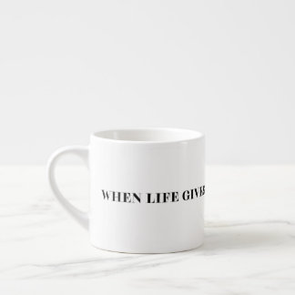 Als het leven je citroenen geeft, wees dan een spu espresso kop