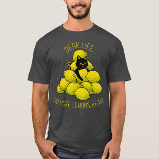 Als het leven je citroenen geeft Zwarte Kat door T T-shirt
