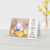 Als het leven je een briefje geeft kaart (Gele Bloem)