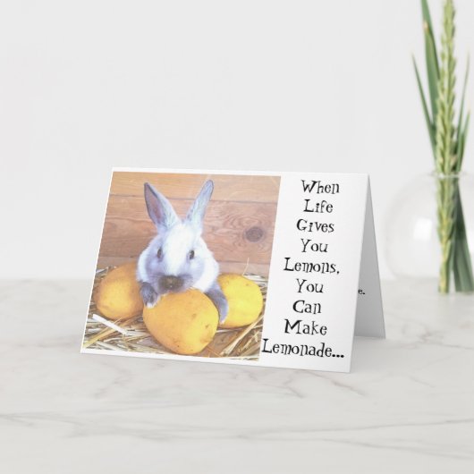 Als het leven je een briefje geeft kaart (Voorkant)