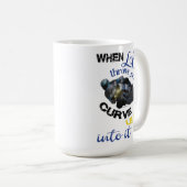 Als het leven je een curve geeft koffiemok (Voorkant rechts)