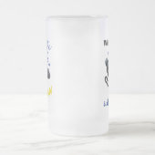 Als het leven je een curve geeft matglas bierpul (Center)