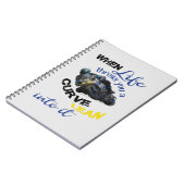Als het leven je een curve geeft notitieboek (Linkerzijde)