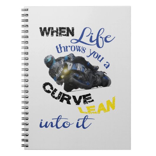 Als het leven je een curve geeft notitieboek (Voorkant)