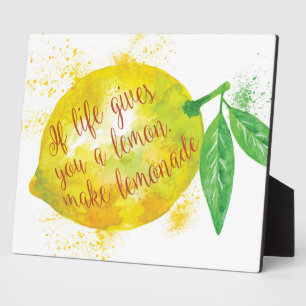 Als het leven je een leemon geeft, maak limonade fotoplaat