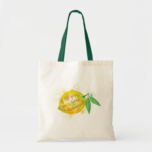 Als het leven je een leemon geeft, maak limonade tote bag (Voorkant)