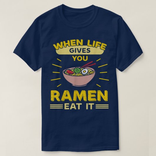 Als het leven je een lol geeft, eet het dan op t-shirt (Design voorkant)