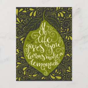 Als het leven je emons een limonade geeft briefkaart
