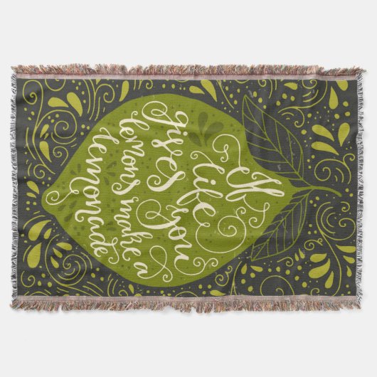 Als het leven je emons een limonade geeft deken (Voorkant)