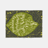 Als het leven je emons een limonade geeft fleece deken (Voorkant (Horizontaal))