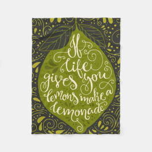 Als het leven je emons een limonade geeft fleece deken