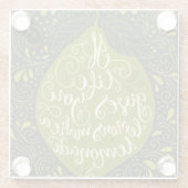 Als het leven je emons een limonade geeft glazen onderzetter (Achterkant)