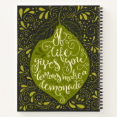 Als het leven je emons een limonade geeft notitieboek (Achterkant)