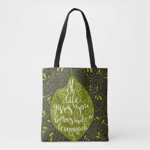 Als het leven je emons een limonade geeft tote bag