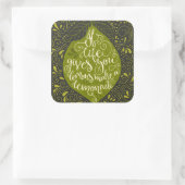 Als het leven je emons een limonade geeft vierkante sticker (Tas)