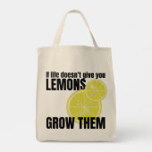 Als het leven je geen citroenen geeft... kweek ze  tote bag (Achterkant)