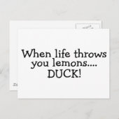 Als het leven je laat glippen, dan heb je 2 briefkaart (Voorkant / Achterkant)