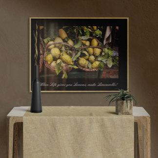 Als het leven je leemons laat limoncello maken poster