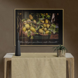 Als het leven je leemons laat limoncello maken poster