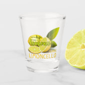 Als het leven je leemons laat limoncello maken shot glas (Voorkant)