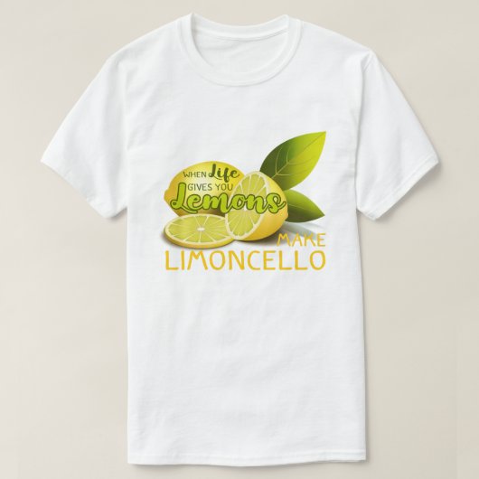 Als het leven je leemons laat limoncello maken t-shirt (Design voorkant)