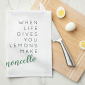 Als het leven je leemons laat limoncello maken theedoek (Quarter Fold)