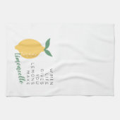 Als het leven je leemons laat limoncello maken theedoek (Horizontaal)