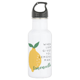 Als het leven je leemons laat limoncello maken waterfles 